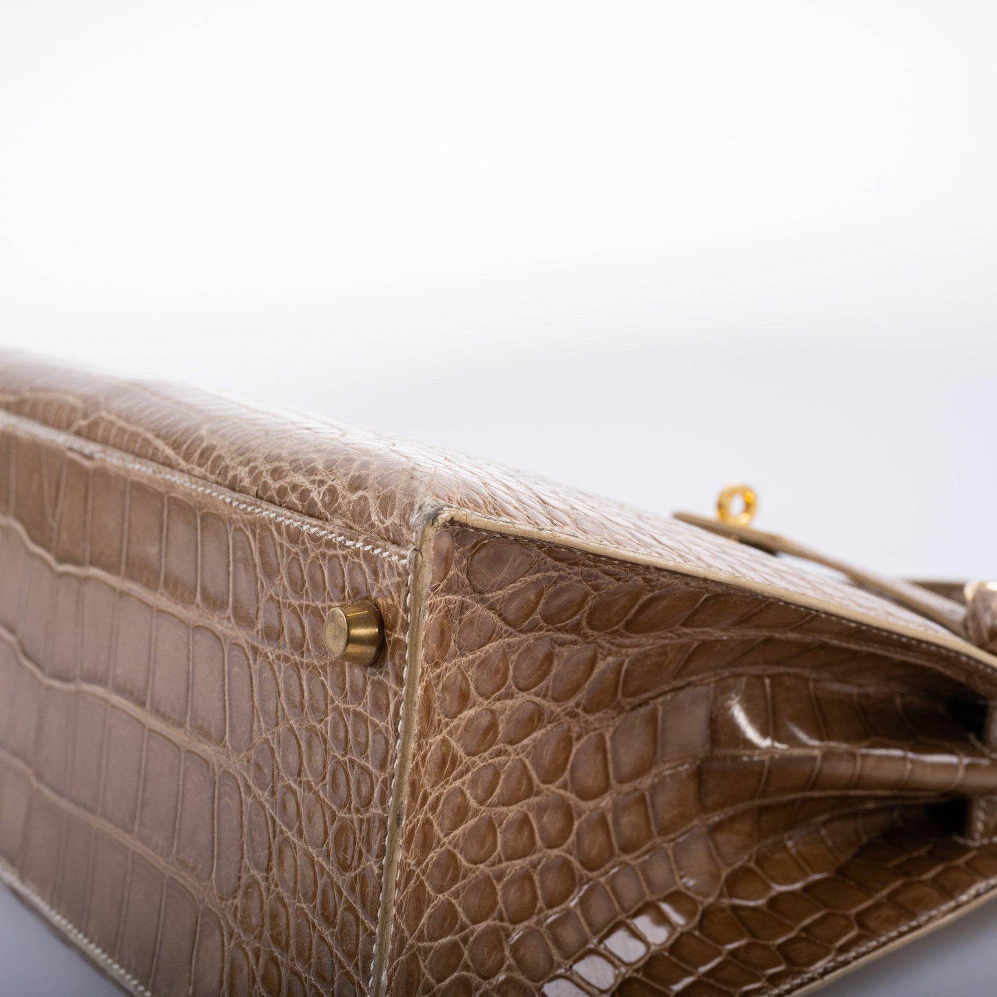 Hermes Kelly 28 Sellier Ficelle Alligator