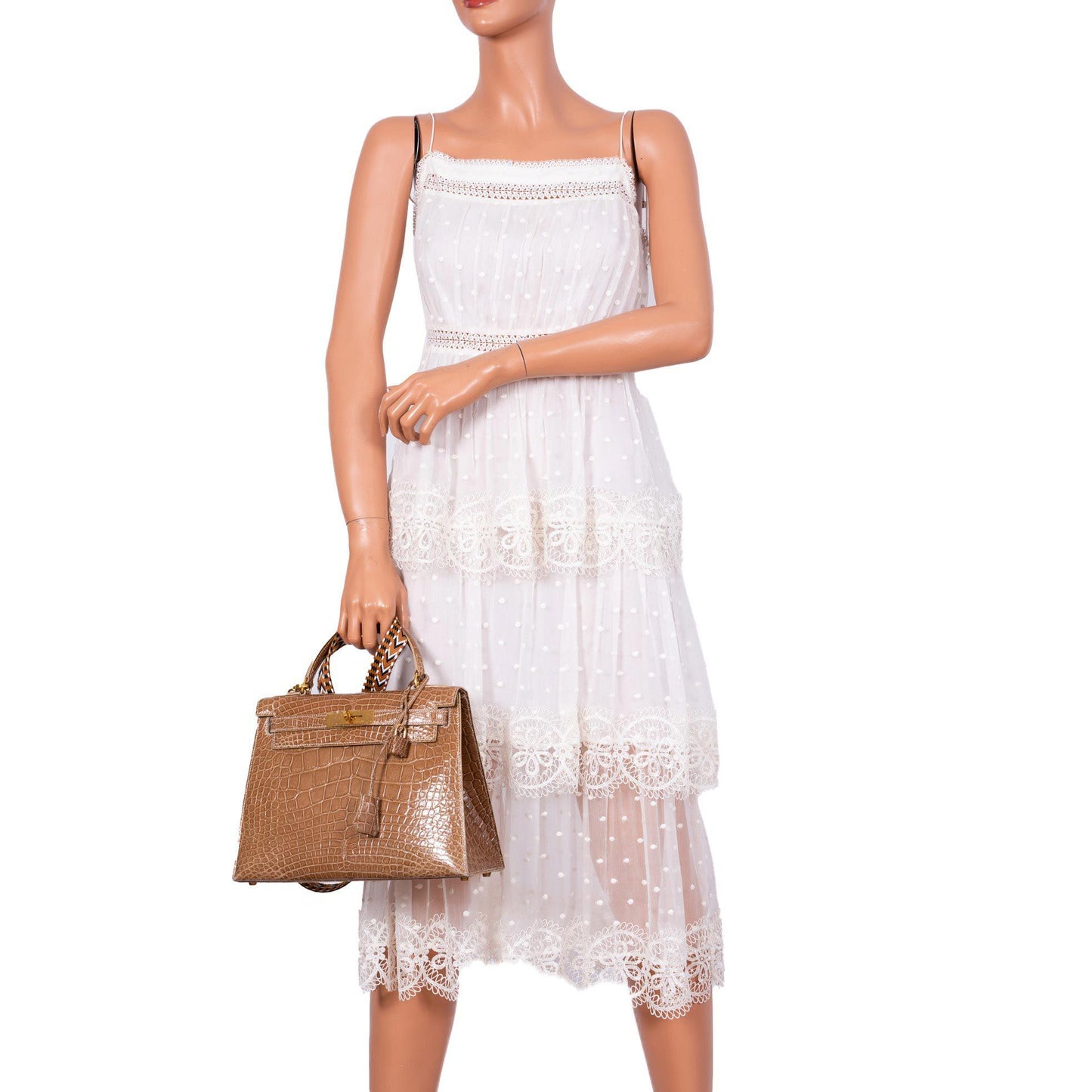 Hermes Kelly 28 Sellier Ficelle Alligator