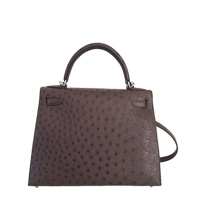 Hermès Kelly 28 Sellier Marron Palladium Hardware