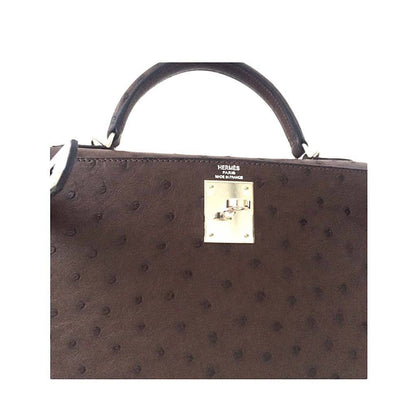 Hermès Kelly 28 Sellier Marron Palladium Hardware