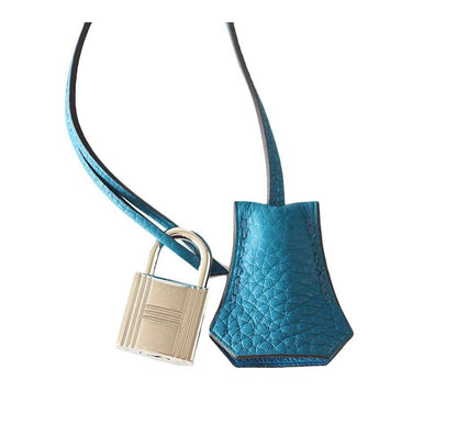 Hermes Kelly Mou 32 Blue Izmir Togo Leather Palladium Hardware