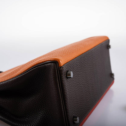 Hermes Kelly 32 Retourne Tri-Color