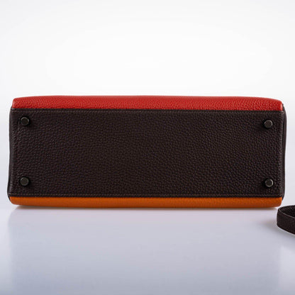 Hermes Kelly 32 Retourne Tri-Color