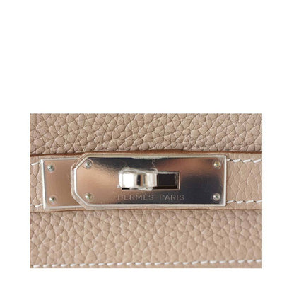 Hermes Kelly 35 Argile Supple Bag PHW