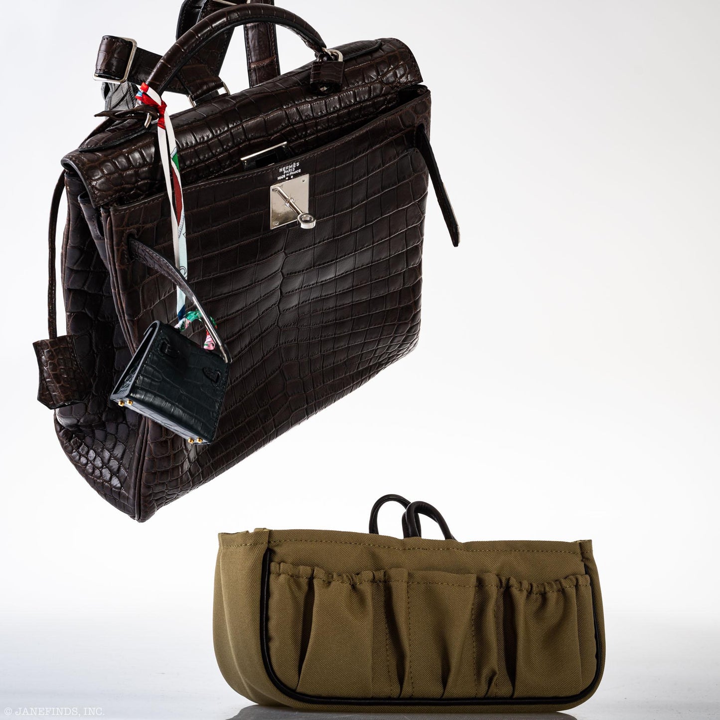 Hermes Kelly Ado 27 Matte Havane Nilo Crocodile