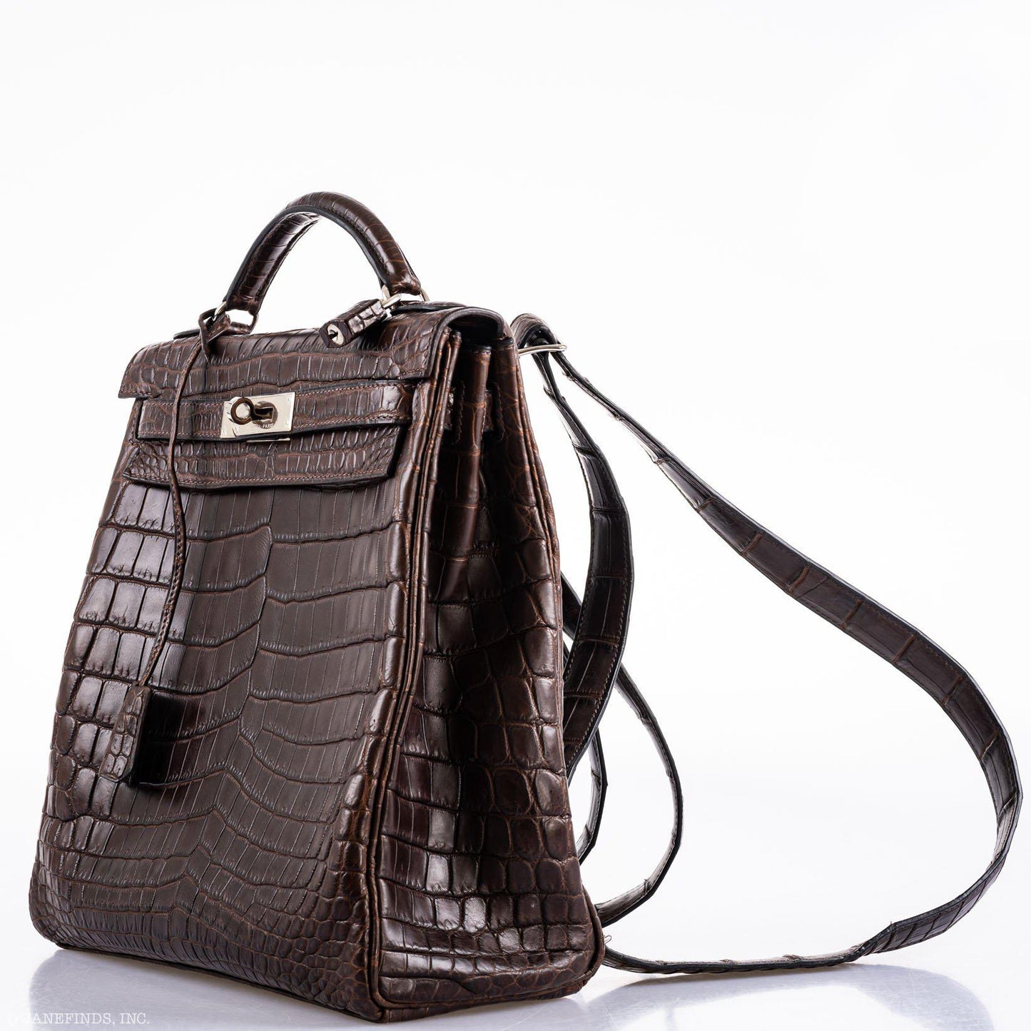 Hermes Kelly Ado 27 Matte Havane Nilo Crocodile