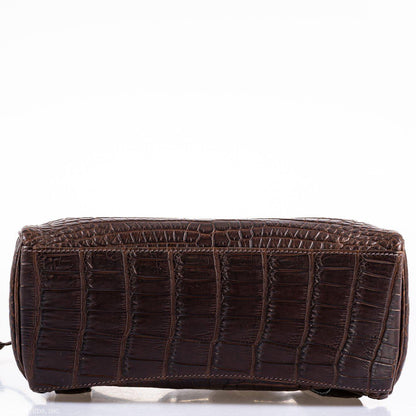 Hermes Kelly Ado 27 Matte Havane Nilo Crocodile