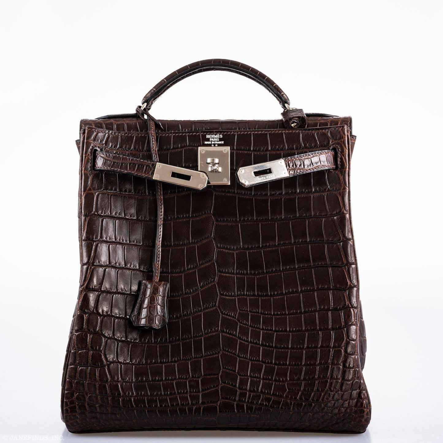 Hermes Kelly Ado 27 Matte Havane Nilo Crocodile