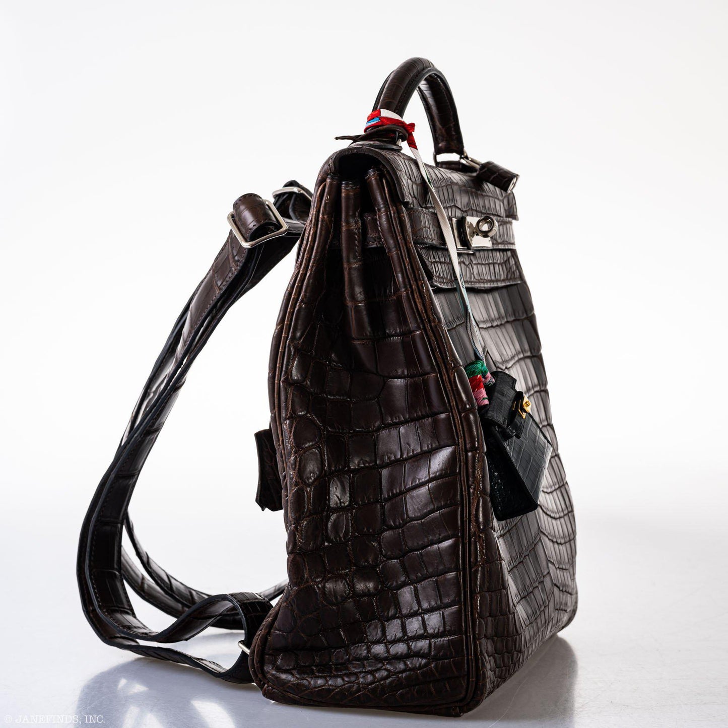 Hermes Kelly Ado 27 Matte Havane Nilo Crocodile