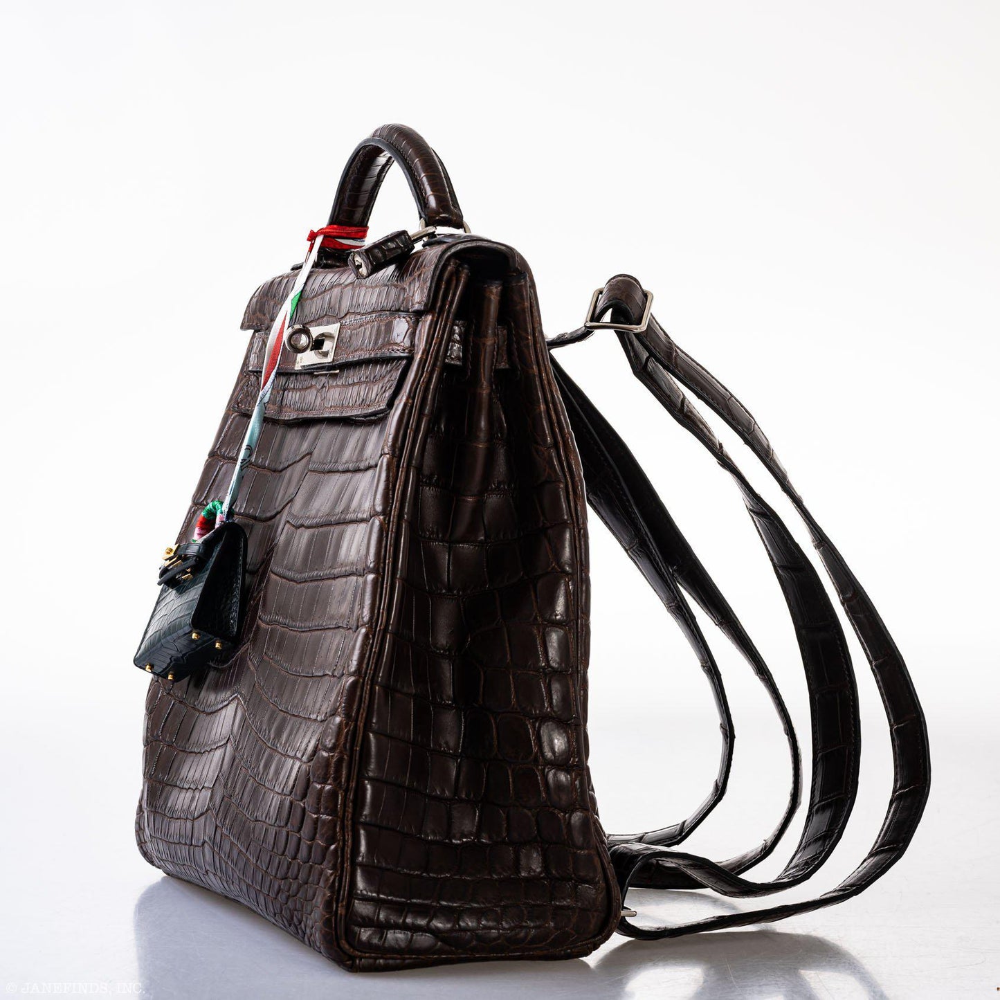 Hermes Kelly Ado 27 Matte Havane Nilo Crocodile