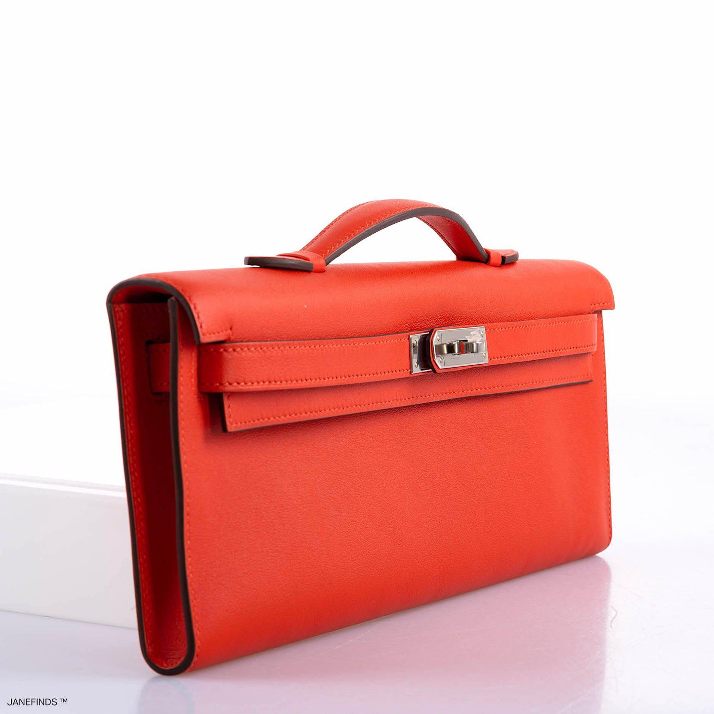 Short Title Hermes Kelly Cut Capucine Swift