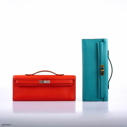 Short Title Hermes Kelly Cut Capucine Swift