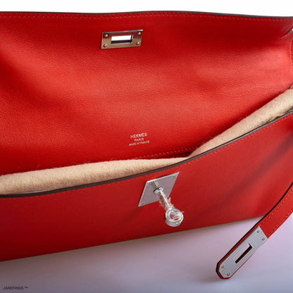 Short Title Hermes Kelly Cut Capucine Swift