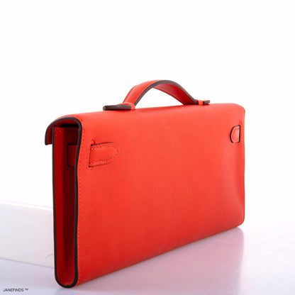 Short Title Hermes Kelly Cut Capucine Swift