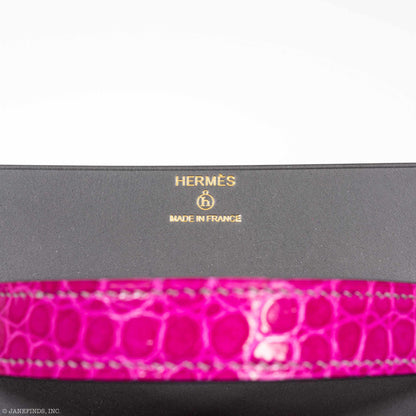Hermes petit h Minaudiere Porosus Crocodile
