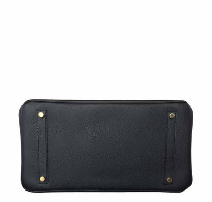 Hermes Birkin 35 Black Epsom Leather Gold Hardware