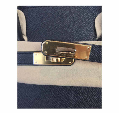 Hermes Birkin 35 Black Epsom Leather Gold Hardware