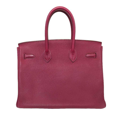 Hermes Birkin 35 Rouge Vif Togo Leather Palladium Hardware