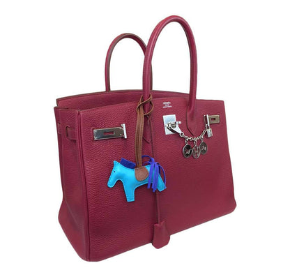 Hermes Birkin 35 Rouge Vif Togo Leather Palladium Hardware