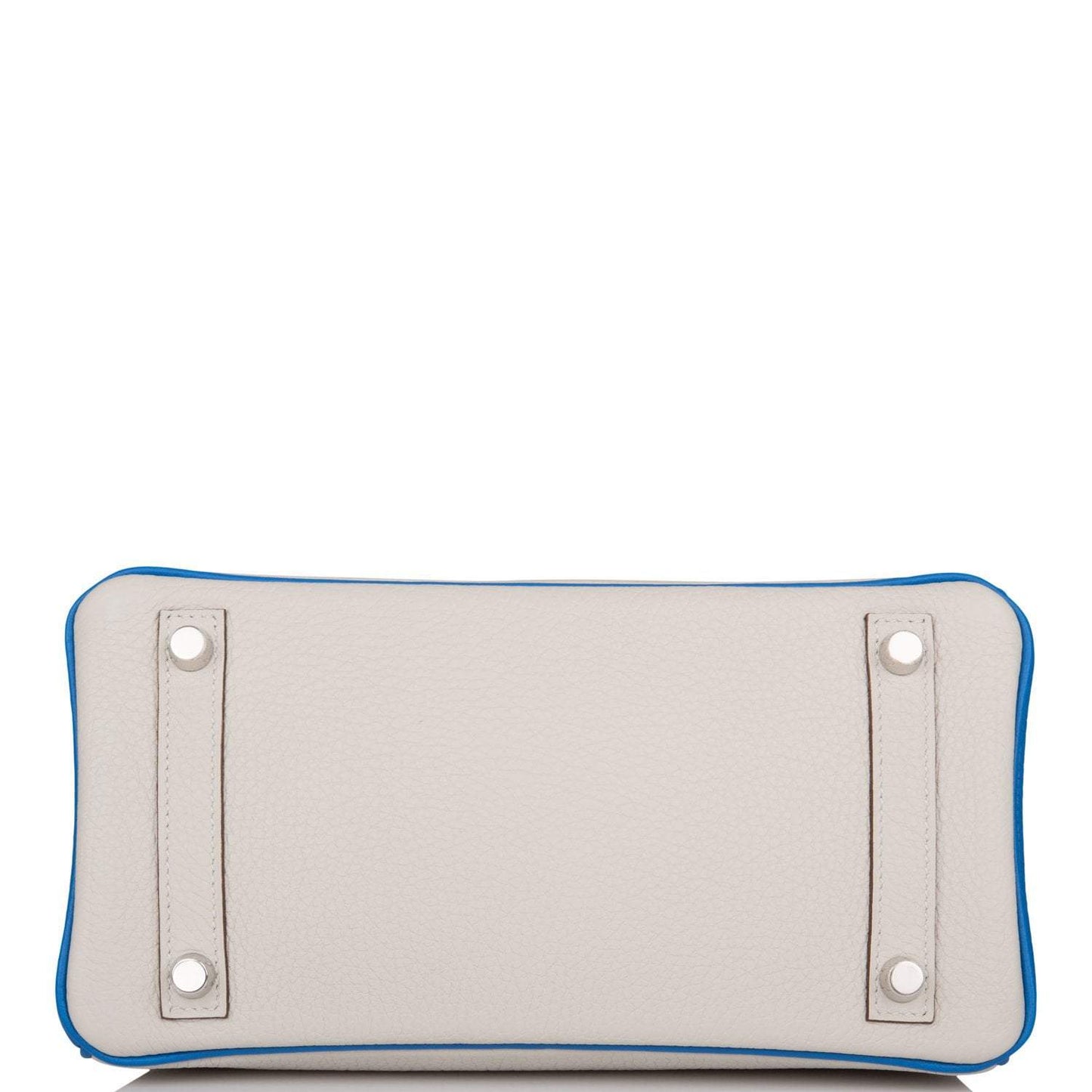 Hermes Birkin 25 Gris Mouette Mykonos Clemence Brushed Palladium Hardware