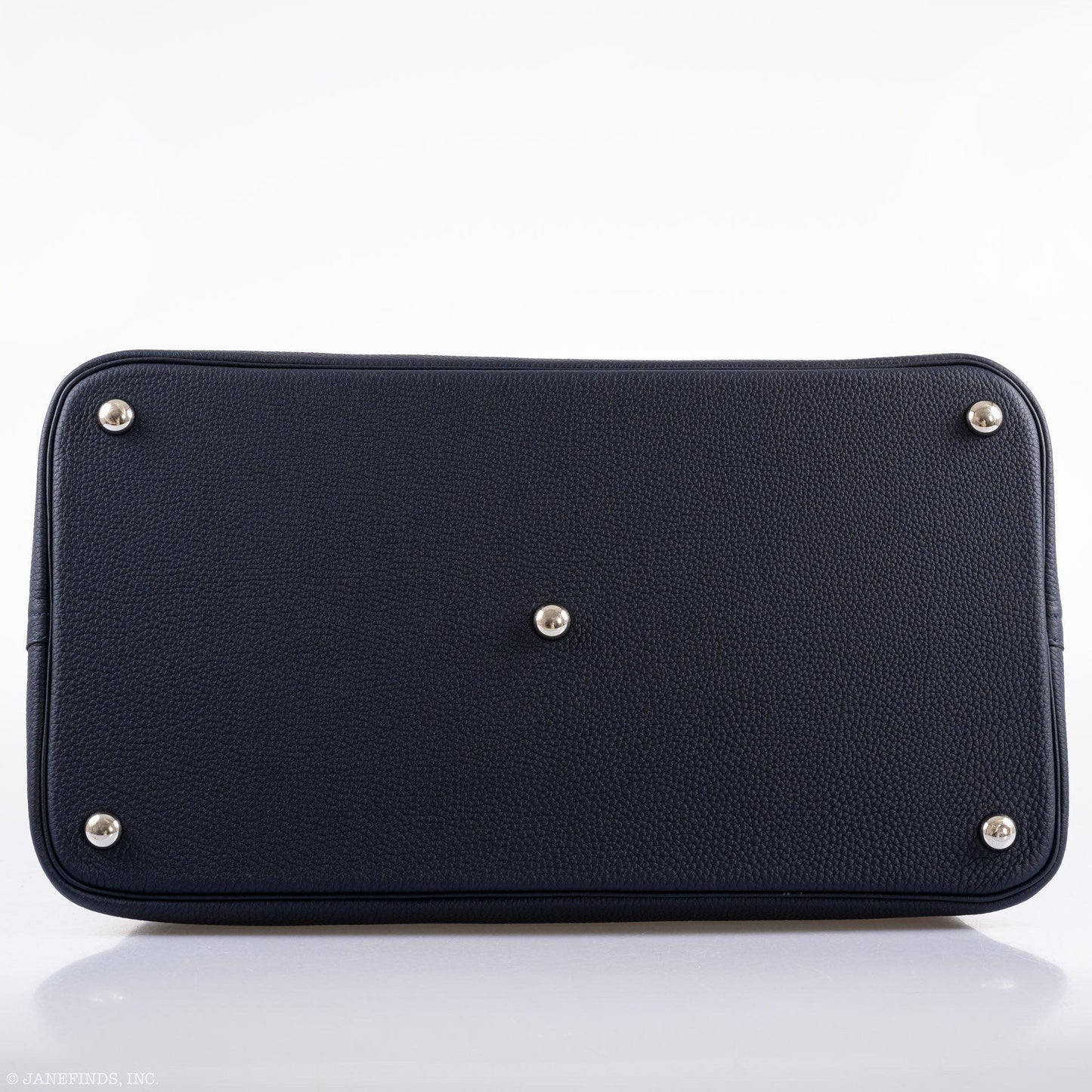Hermes Bolide 40 Shark Indigo Blue Togo Bag Palladium Hardware