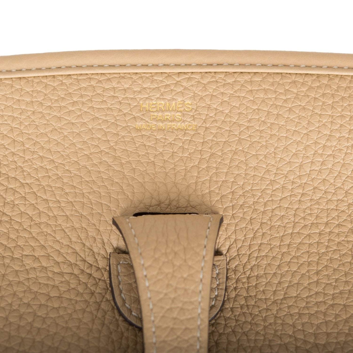 Hermes Evelyne III PM Trench Clemence Leather Gold Hardware