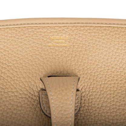 Hermes Evelyne III PM Trench Clemence Leather Gold Hardware