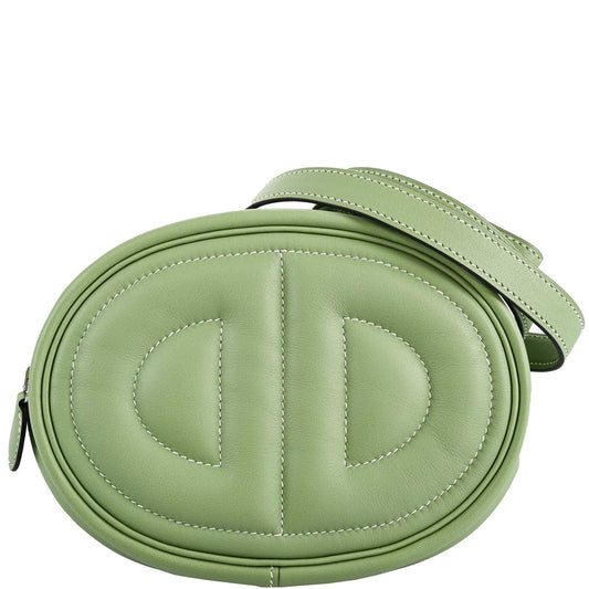 Hermes In-The-Loop Belt Bag Vert Criquet Swift Leather with Palladium Hardware