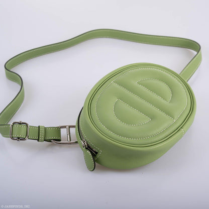 Hermes In-The-Loop Belt Bag Vert Criquet Swift Leather with Palladium Hardware