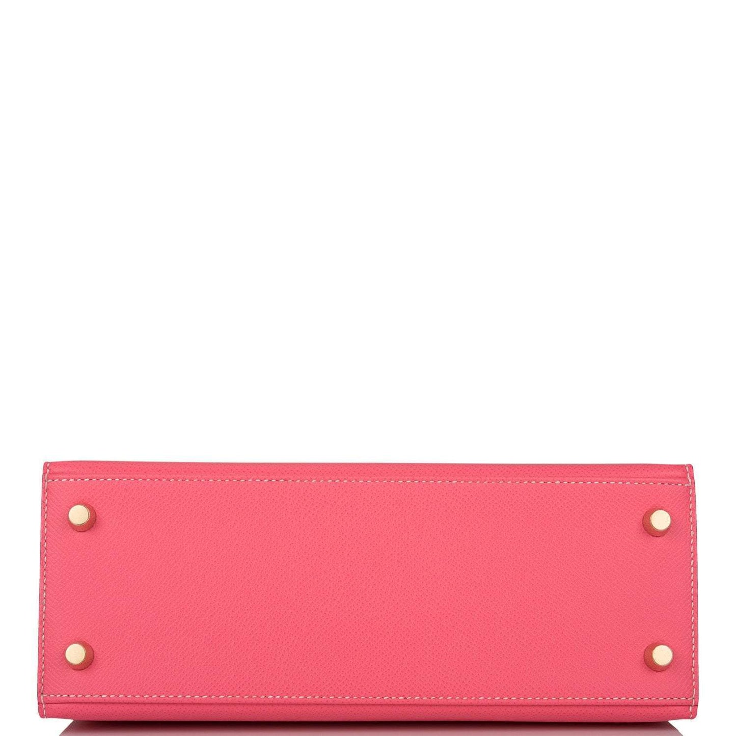 Hermes Kelly 25 Bi-Color Rose Azalee Craie