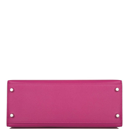 Hermes Kelly 28 Bi-Color Rose Pourpre Rose Jaipur