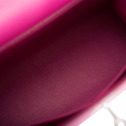 Hermes Kelly 28 Bi-Color Rose Pourpre Rose Jaipur