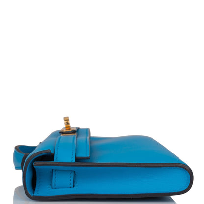 Hermes Kelly Cut Bleu Frida Swift