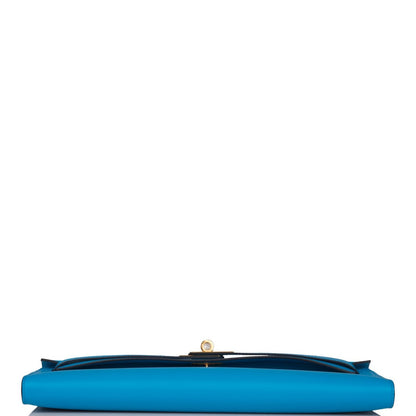 Hermes Kelly Cut Bleu Frida Swift
