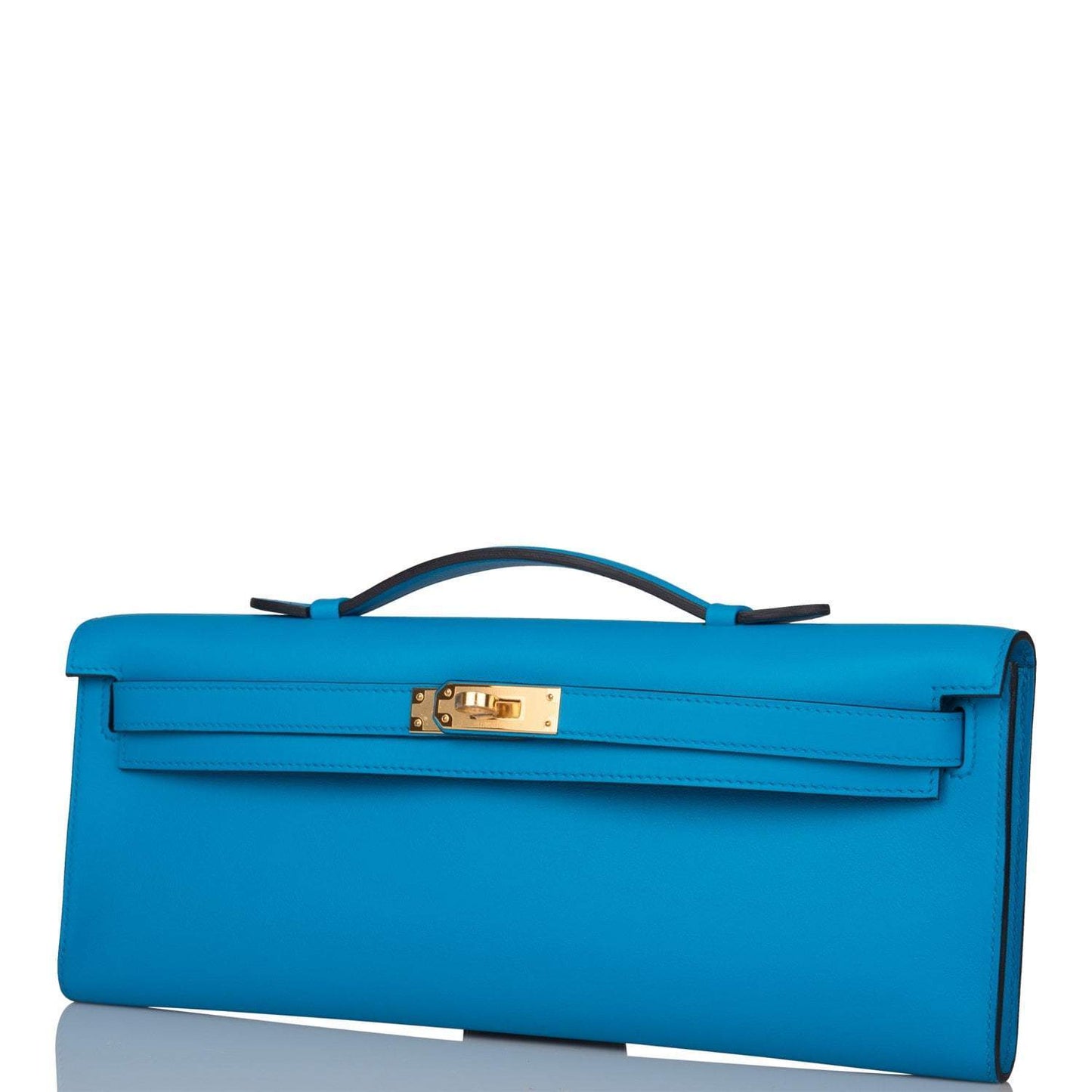 Hermes Kelly Cut Bleu Frida Swift