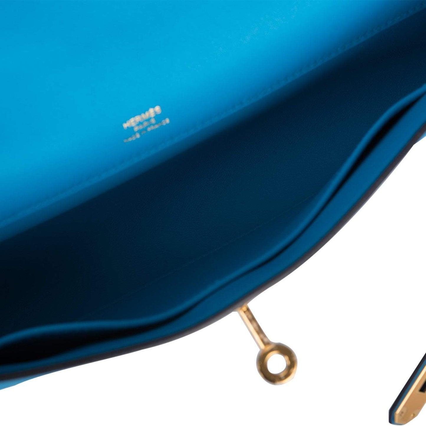 Hermes Kelly Cut Bleu Frida Swift