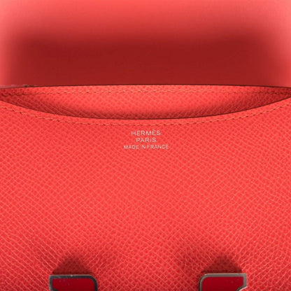 Hermes Mini Constance 18 Rose Texas Epsom