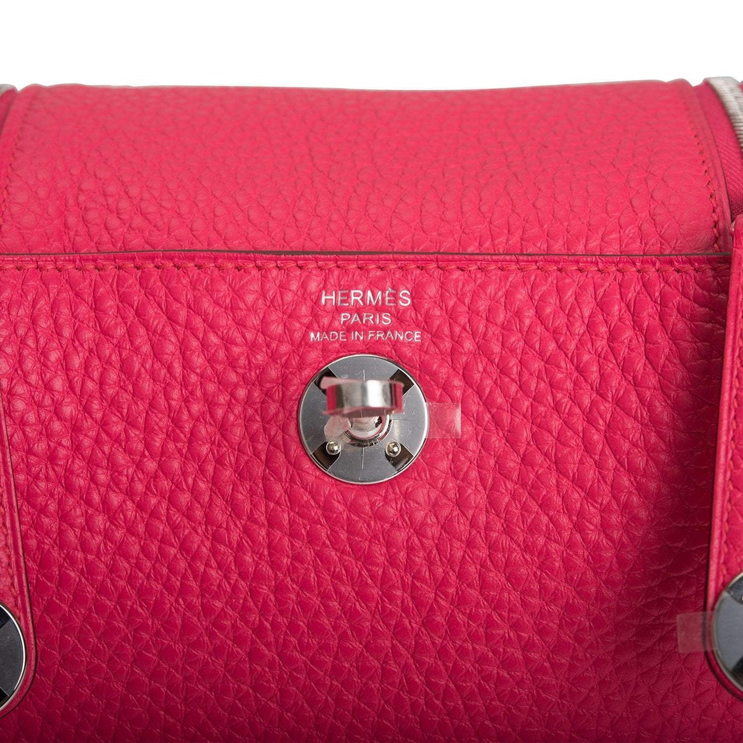 Hermes Mini Lindy Rose Extreme Clemence