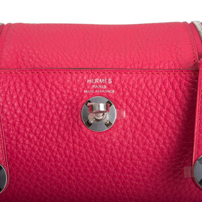 Hermes Mini Lindy Rose Extreme Clemence