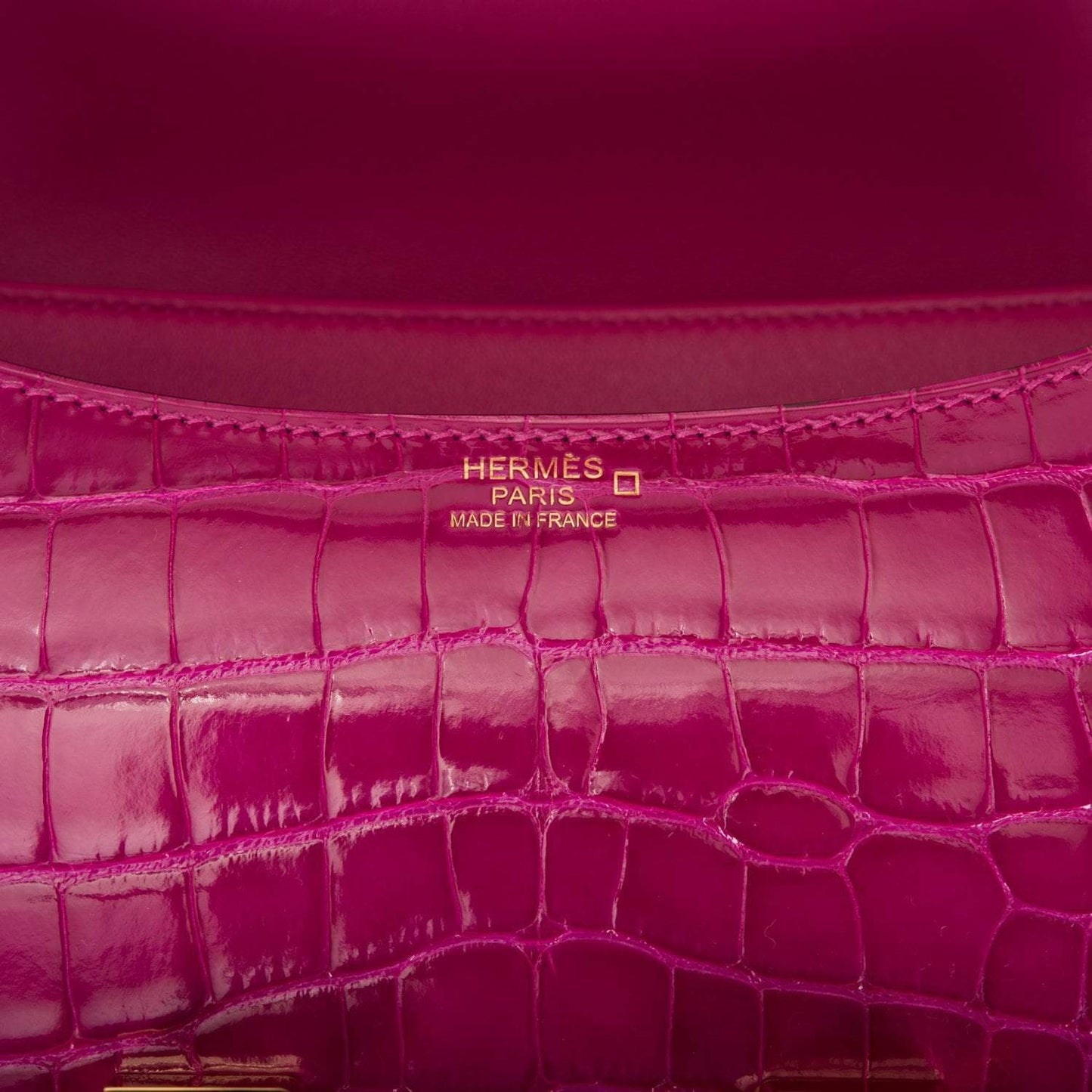 Hermes Constance 24 Rose Scheherazade Alligator