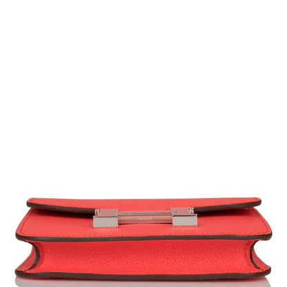 Hermes Constance Slim Wallet Rose Texas Epsom
