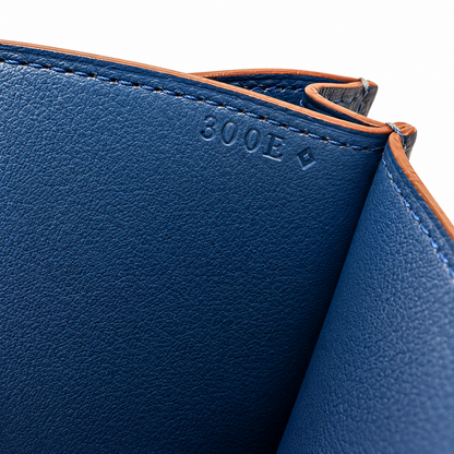 Hermes Constance Elan Bleu de Galice Swift Leather Swarovski Crystal Palladium Hardware