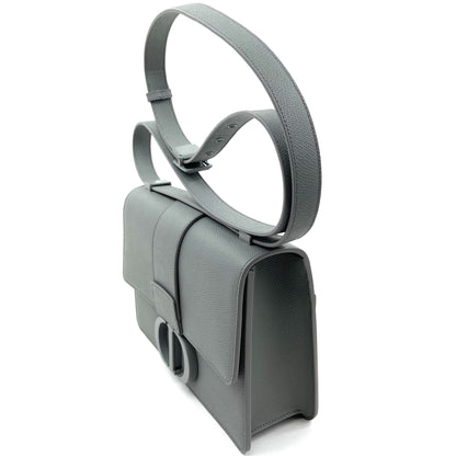 Dior 30 Montaigne Bag Ultramatte Gray Leather
