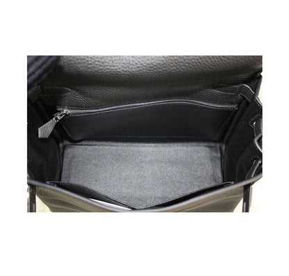 Hermes Kelly 28 Black Togo Leather Palladium Hardware