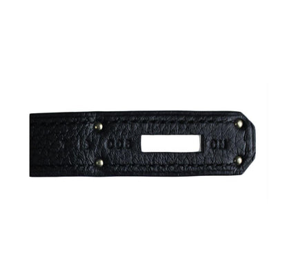 Hermes Kelly 28 Black Togo Leather Palladium Hardware