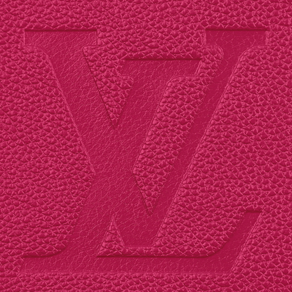 Louis Vuitton Fuchsia Embossed Grained Leather On-the-Go Tote Bag