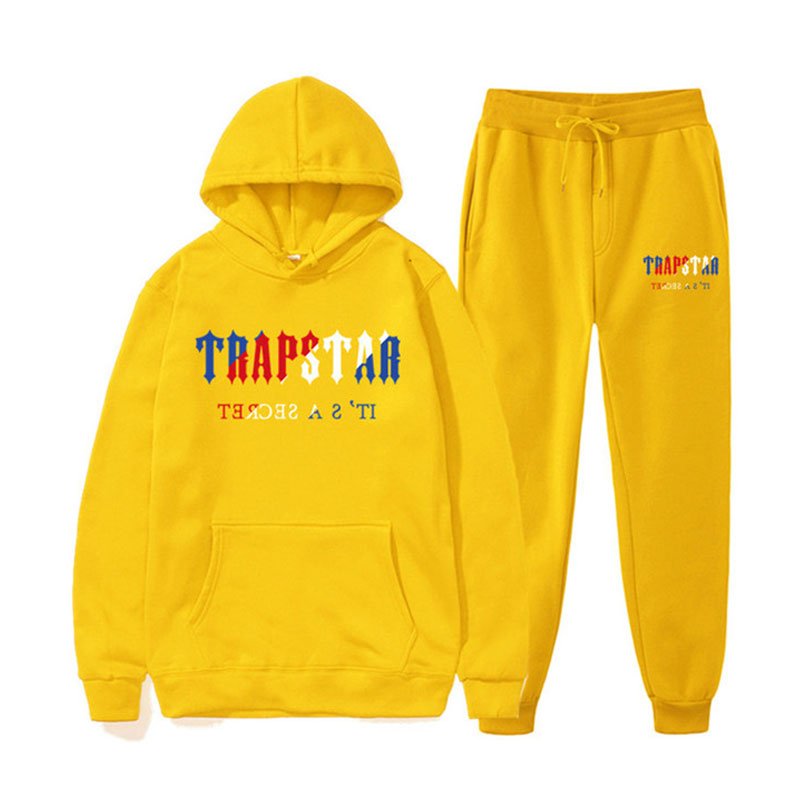 Multi Logo Color Yellow Trapstar Tracksuit