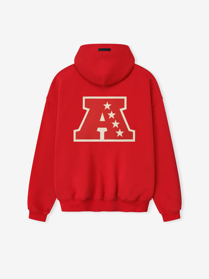 Fear of God Essentials Red AFC Sport Hoodie - 480gsm Fleece