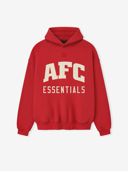 Fear of God Essentials Red AFC Sport Hoodie - 480gsm Fleece