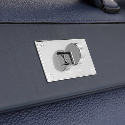 Hermès 24/24 29 Bag in Bleu Marine Togo Leather with Palladium Hardware